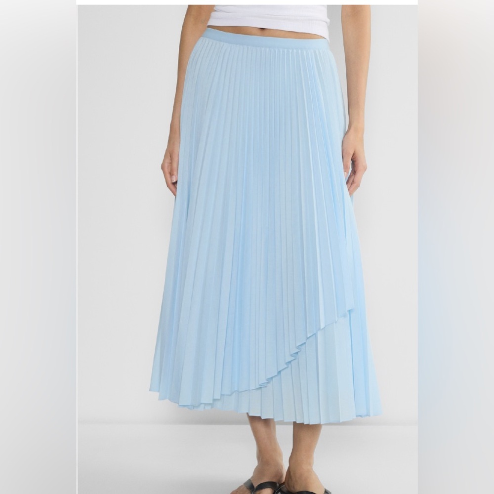 ALL CLOTHING- SKIRTS- LADDER POPLIN SKIRT POPLIN PLEATED MAXI SKIRT - Picture 7 of 16